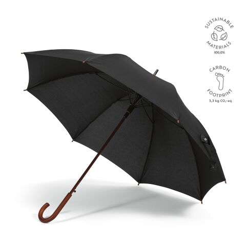 Bach 27&quot; Umbrella rPET  Black | Without Branding