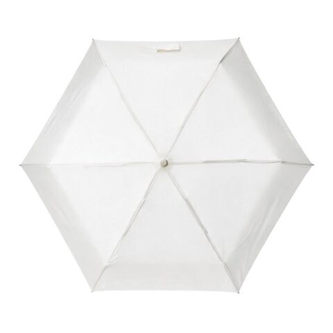 Piaf Mini Foldable Umprella rPET. 21". Manual Opening White