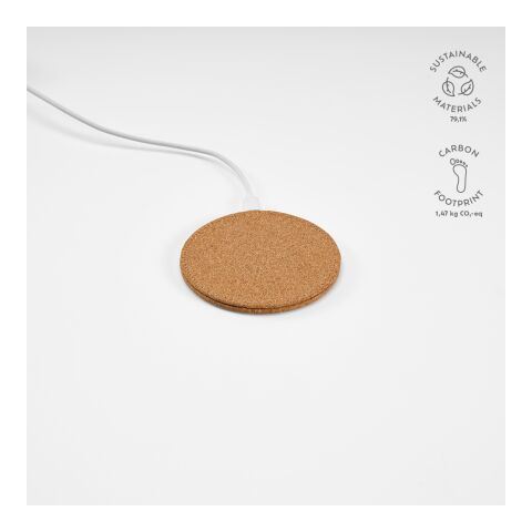 Descartes Wireless Charger Cork 15W  Beige | Without Branding | 15W