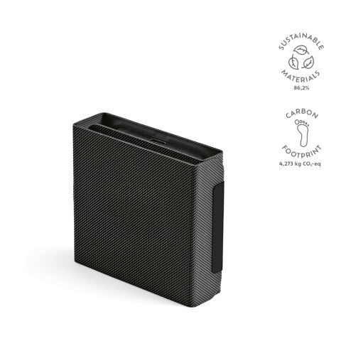 Linnaeus Wireless Charger Recycled PU 15W  Black | Without Branding | 15W