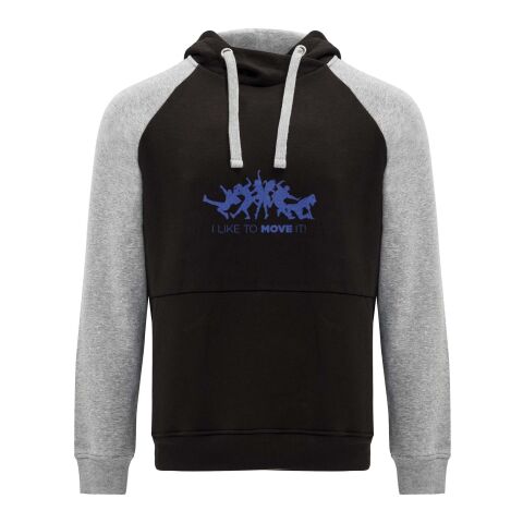 Badet kids two-tone hoodie Standard | Solid black-Heather grey | 3/4 | No Branding | not available | not available | not available