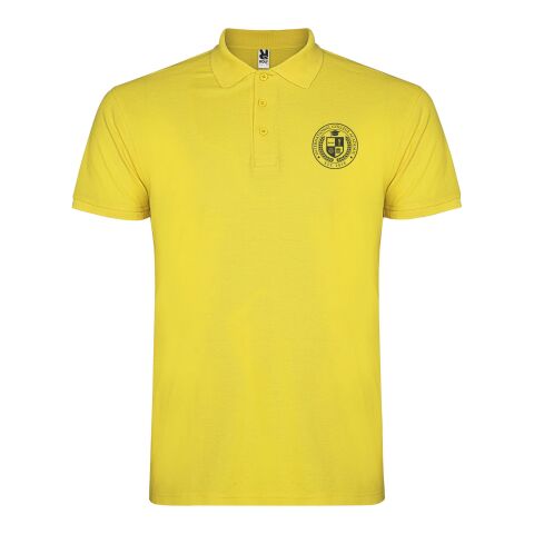 Star short sleeve kids polo Standard | Yellow | 3/4 | No Branding | not available | not available | not available