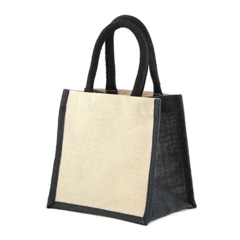 Mini juko jute bag black | Without Branding