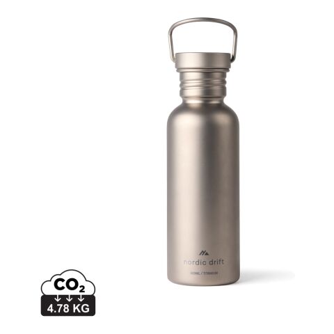 Nordic Drift Trail Ultra Light Titanium 600ml Water Bottle silver | No Branding | not available | not available
