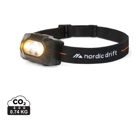 Nordic Drift Everest high performance dual battery headtorch black