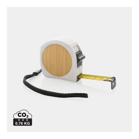 RCS recycled plastic FSC® bamboo tape 5M/19mm white | No Branding | not available | not available