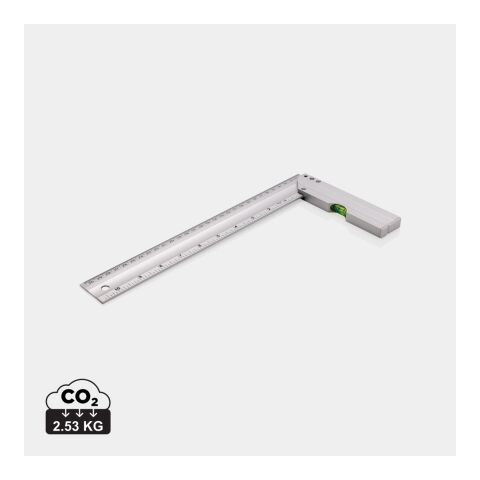 Ruler with level silver | No Branding | not available | not available