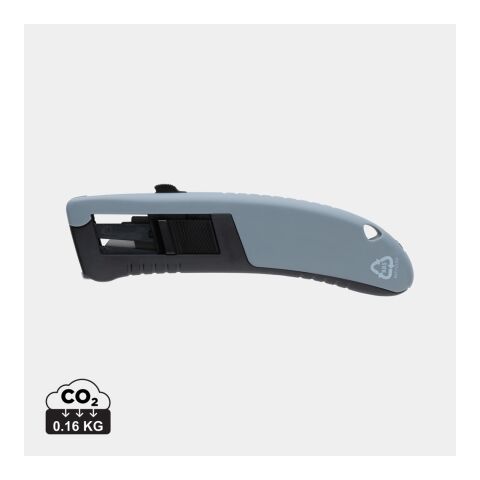 RCS certified recycled plastic Auto retract safety knife grey | No Branding | not available | not available
