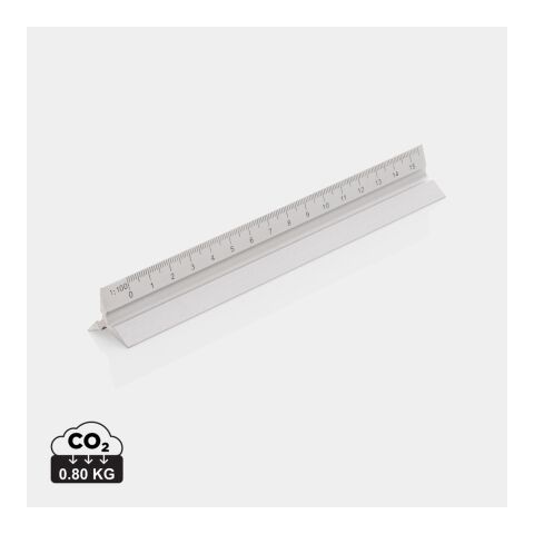 15cm. Aluminum triangular ruler silver | No Branding | not available | not available