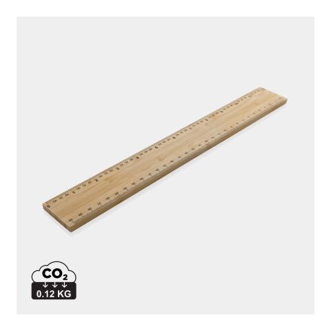 Timberson extra thick 30cm double sided bamboo ruler Black | No Branding | not available | not available