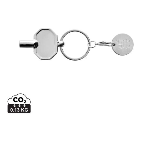 RCS recycled zinc alloy radiator key keychain with coin