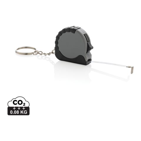 MeasureMate RCS reycled ABS 1 meter tape keychain grey | No Branding | not available | not available