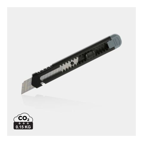 Refillable RCS recycled plastic snap-off knife grey | No Branding | not available | not available