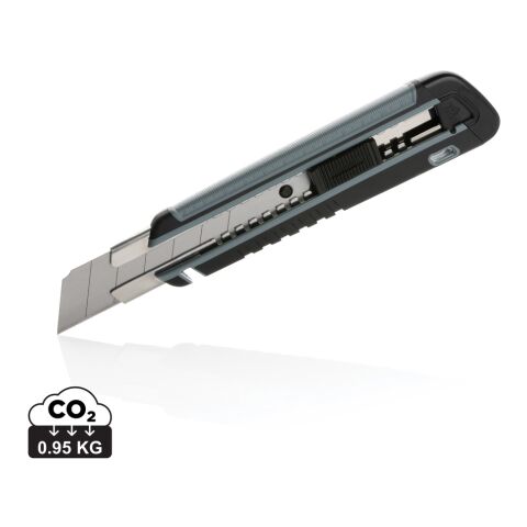 Refillable RCS rplastic heavy duty snap-off knife soft grip grey | No Branding | not available | not available