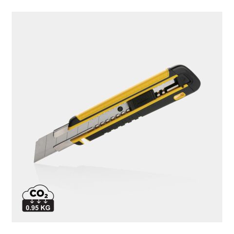Refillable RCS rplastic heavy duty snap-off knife soft grip yellow | No Branding | not available | not available