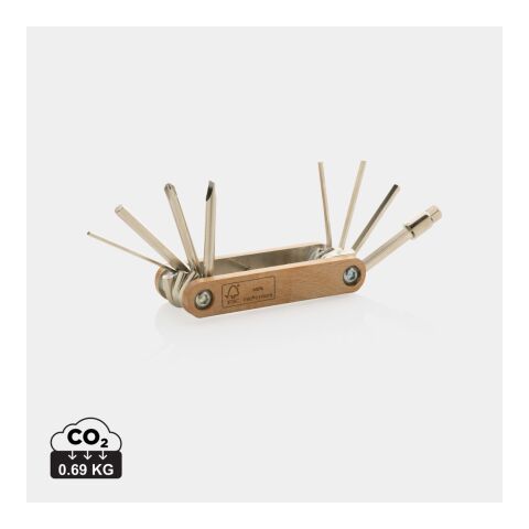 FSC® Wooden hex tool brown | No Branding | not available | not available