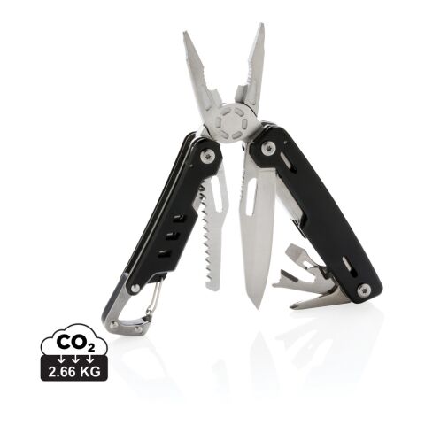 Solid multitool with carabiner