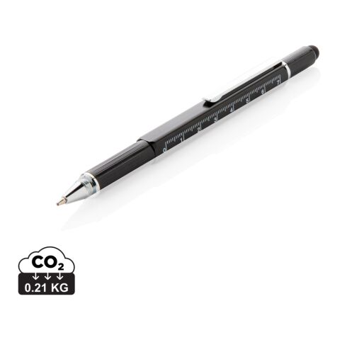 5-in-1 aluminium toolpen black | No Branding | not available | not available