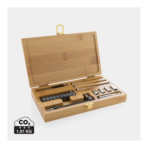 Carvine 21 pcs bamboo tool set brown | No Branding | not available | not available