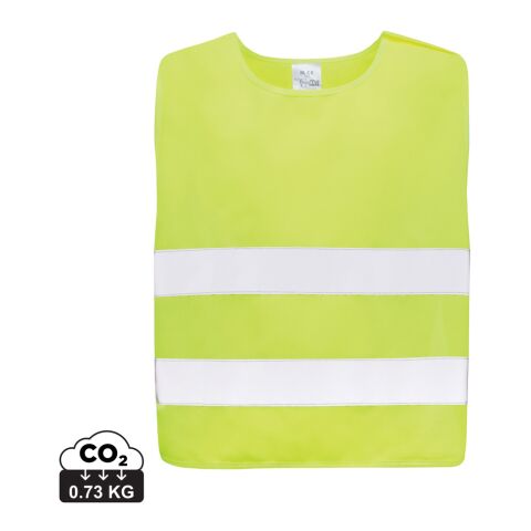 GRS recycled PET high-visibility safety vest 7-12 years yellow | No Branding | not available | not available