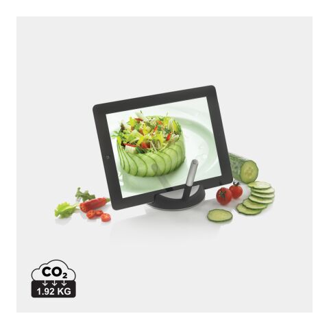 Chef tablet stand with Touch Pen black-silver | No Branding | not available | not available
