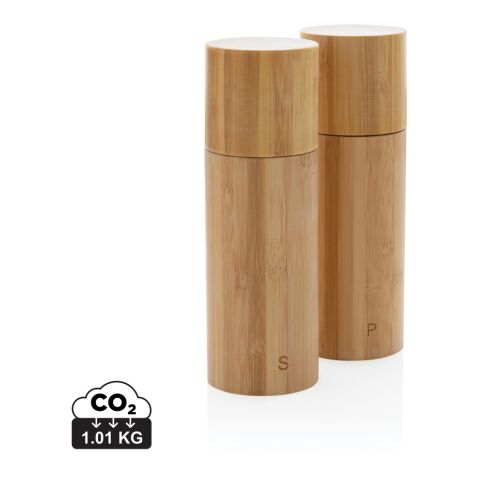 Ukiyo bamboo salt and pepper mill set brown | No Branding | not available | not available