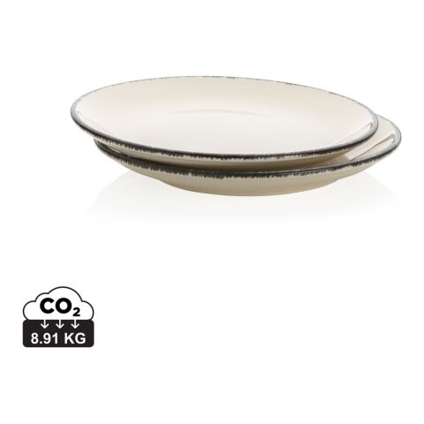 Ukiyo dinner plate set of 2 white-black | No Branding | not available | not available