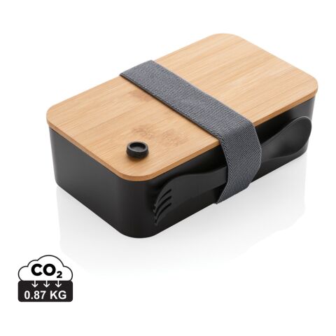 Lunchbox with bamboo lid, RCS-RPP black | No Branding | not available | not available
