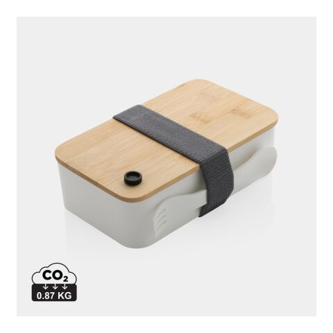 Lunchbox with bamboo lid, RCS-RPP white | No Branding | not available | not available