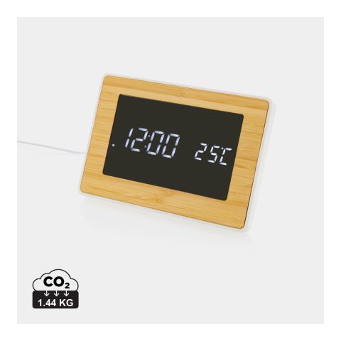 Utah RCS Rplastic FSC®bamboo LED weather station brown | No Branding | not available | not available