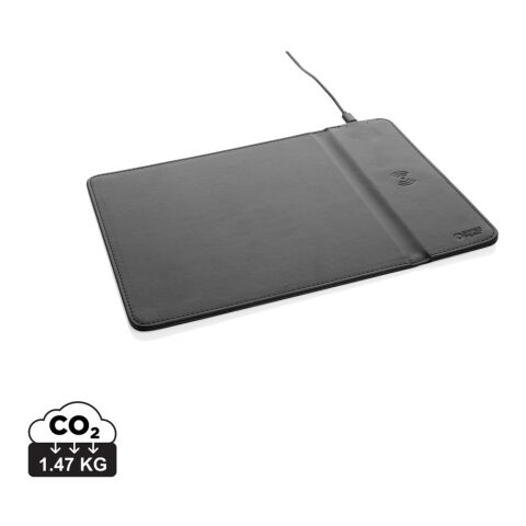Swiss Peak RCS recycled PU 10W wireless charging mousepad