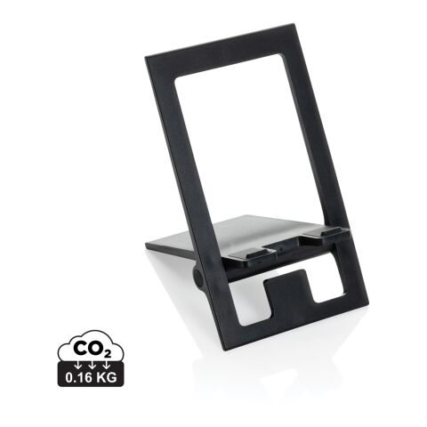SnapStand RCS recycled plastic foldable phone stand black | No Branding | not available | not available