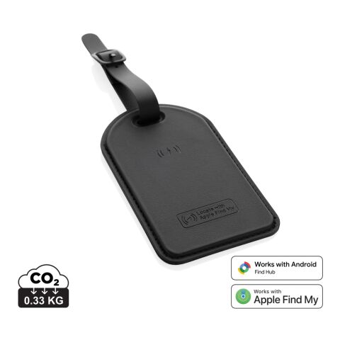 Globefind Dual RCS luggage tag with worldwide locating black | No Branding | not available | not available