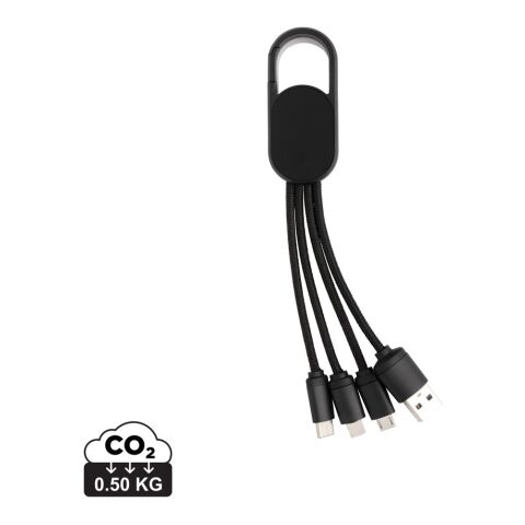 4-in-1 cable with carabiner clip