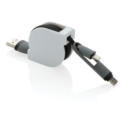3-in-1 retractable cable black | No Branding | not available | not available
