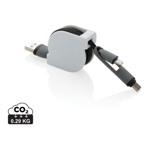 3-in-1 retractable cable black | No Branding | not available | not available