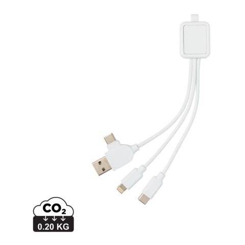 6-in-1 antimicrobial cable White | No Branding | not available | not available