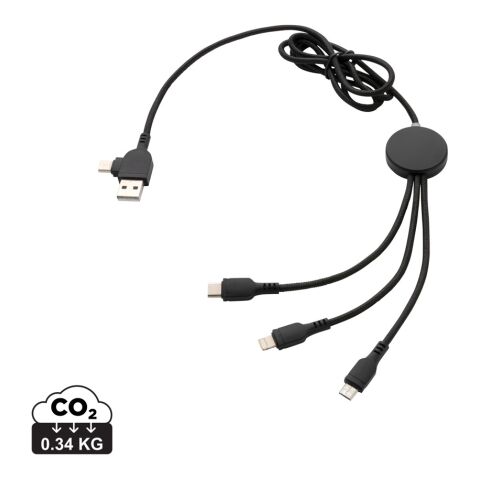 Light up logo 6-in-1 cable black | No Branding | not available | not available