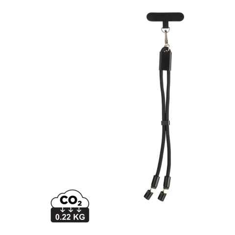 LoopAmp RCS RPET adjustable phone wrist strap 60W cable