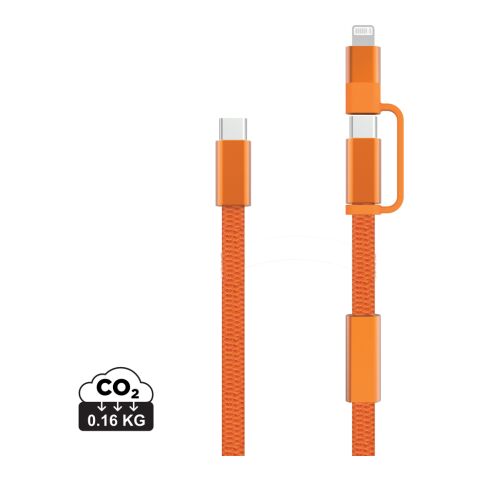 Arc RCS 60W 120 cm 2-in-1 fast charging cable orange