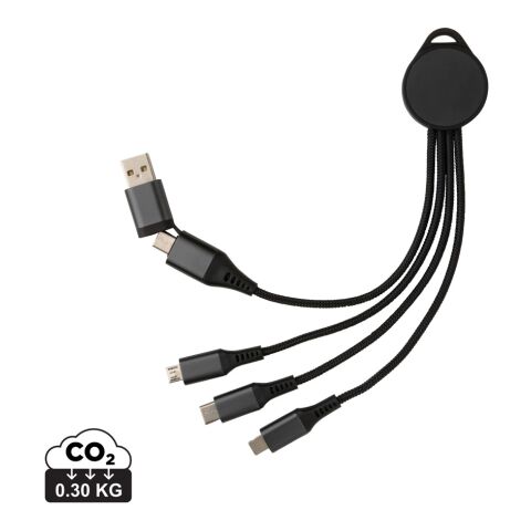 Terra RCS recycled aluminum 6-in-1 charging cable