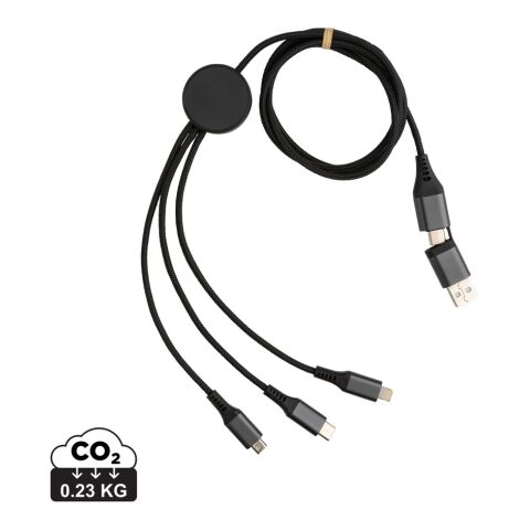 Terra RCS recycled aluminum 120 cm 6-in-1 cable grey | No Branding | not available | not available