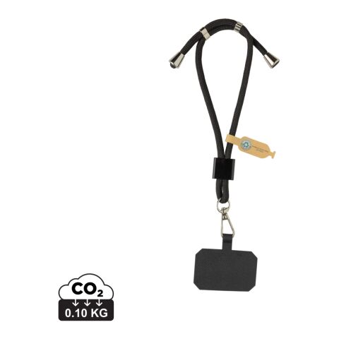 CarryLoop RCS recycled PET adjustable phone holder wristlet black | No Branding | not available | not available