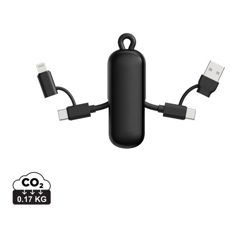 Urban Vitamin Dublin 100W 4 -in-1 keychain cable black
