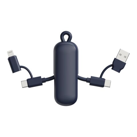 Urban Vitamin Dublin 100W 4 -in-1 keychain cable blue