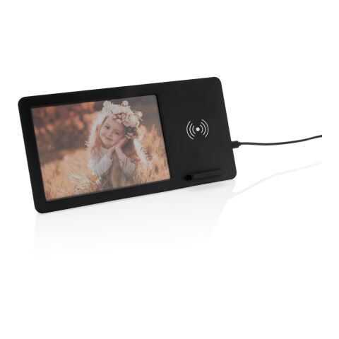 5W Wireless charger and photo frame black | No Branding | not available | not available