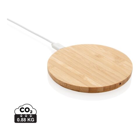 FSC®certified bamboo 5W wireless charger round