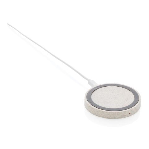 Wheat Straw 5W round wireless charging pad
