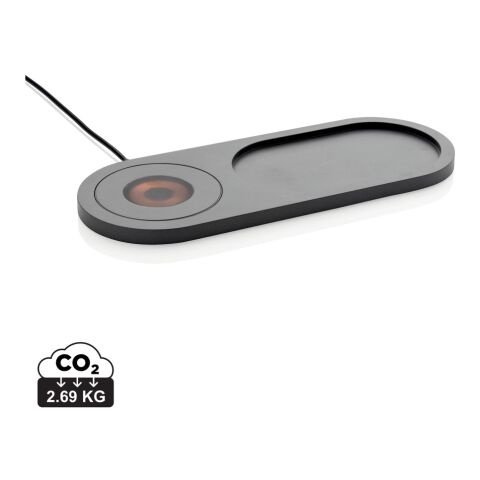 Encore 10W wireless charging valet tray black | No Branding | not available | not available