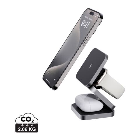 Terra RCS recycled aluminum foldable 3 in 1 15W charger